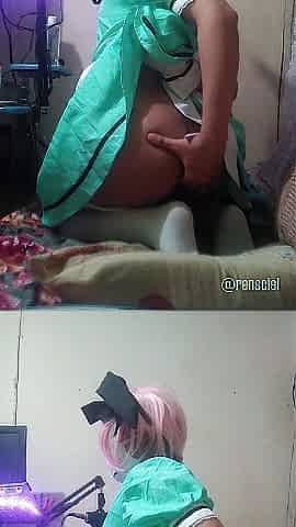 What the cosplay maid does on their break (FULL)