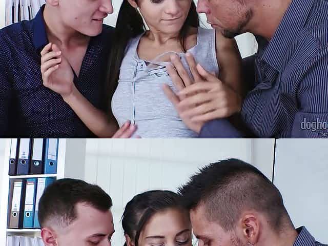 Palatable Ukrainian brunette Shrima Malati desires to take double penetration