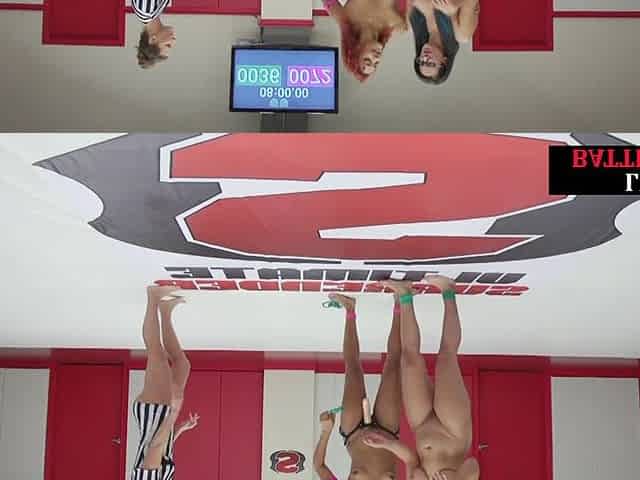 Wrestling babe strapon fucking busty lez