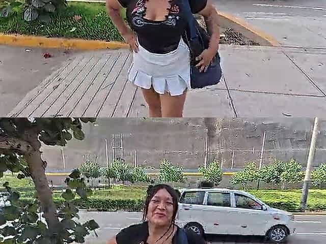 I offered cash to a beauty who was exercising in the street