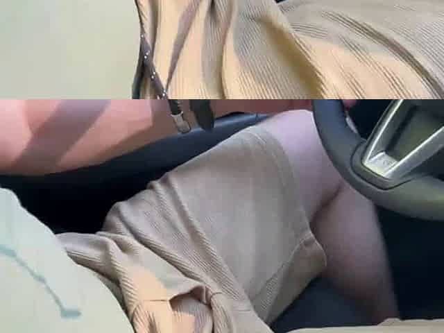 Teen Babe Gives Taxi Driver a Blowjob on the Way Home