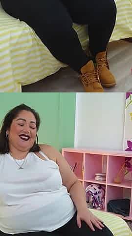 Chubby with Super Tits Hungry for Chocolate Cock. Mae Quira Pops a Black Cock in Fakings Black Fix