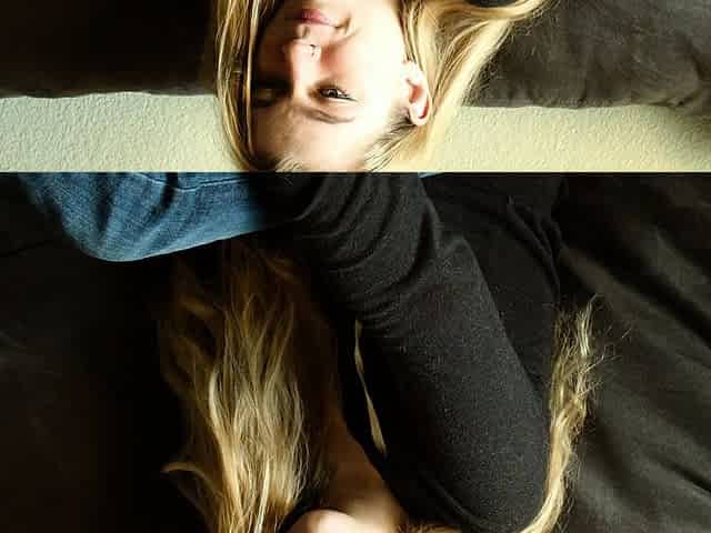 Amateur sweet blonde babe sucking cock