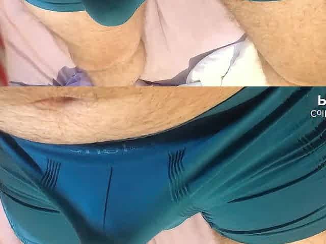 footjob, sockjob on underclothing made him cum throughout panties