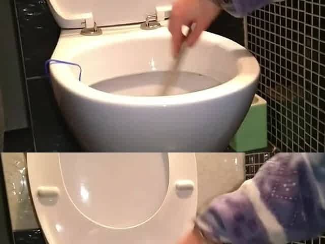 Always when I clean the toilet, that's when he has to PEE. Always...
