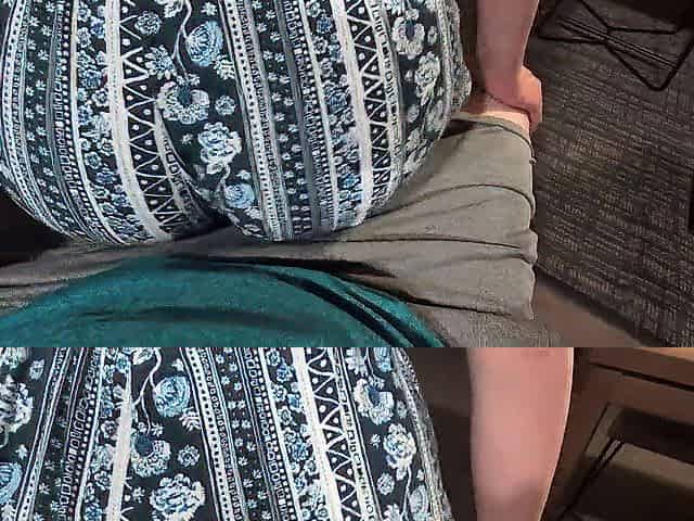 pawg bouncing on hard dick in shorts