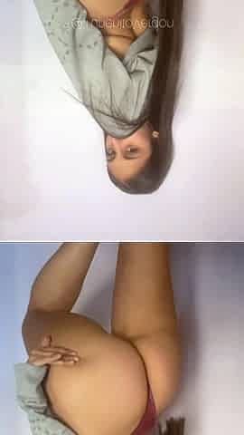 Sexy Latina strips naked and wants her ass broken
