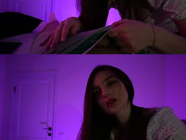 Watching Anime With Stepsister Ended With Blowjob And Empty