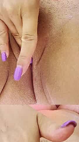 Playing with my Vagina on the sunbed!