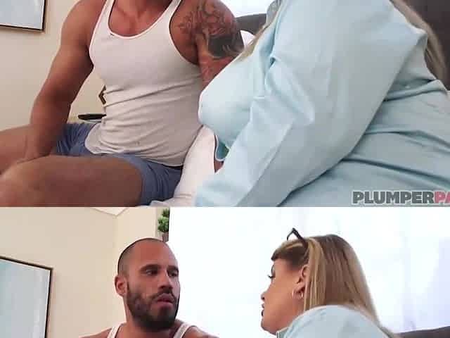 Happy Voter - Bbw blonde mom with saggy tits rides big cock