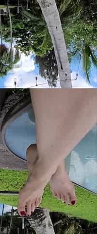 Flexible foot fetish masturbating with feet and hands