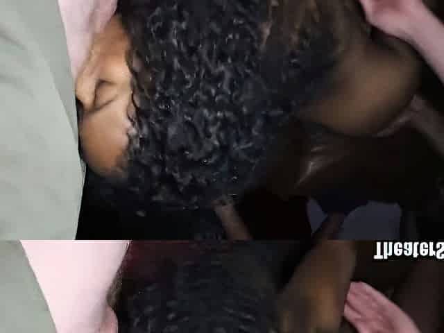 Happy Beauty Black Chick Banged In Porno Theater!