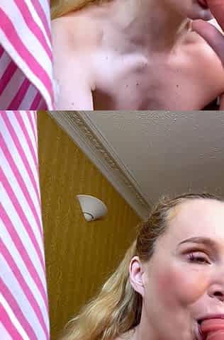 Webcam busty blonde stripped covered by oil anal masturbate