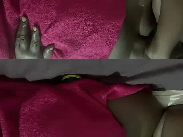 Horny BBW Moaning and Squeezing Tits in Bed