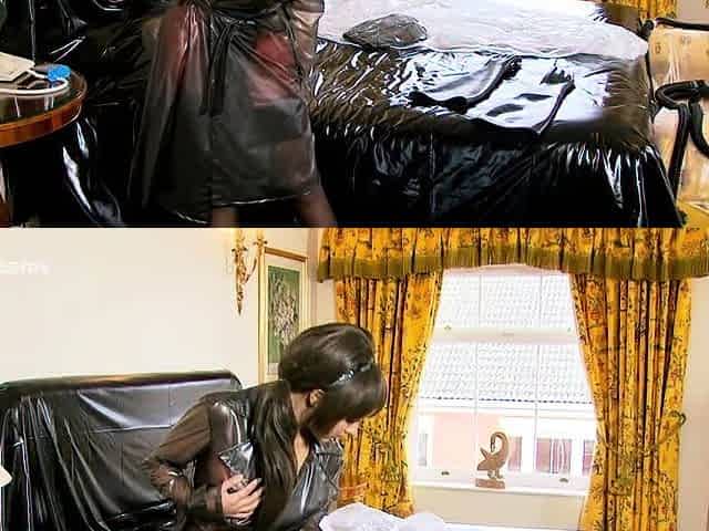 Hot Brunette In Stockings Masturbates Hard