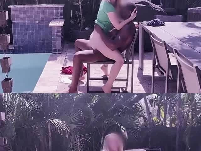 Cuckold Catches His Stunning Blonde Wife Having Some Hedonistic Bbc Fun Poolside