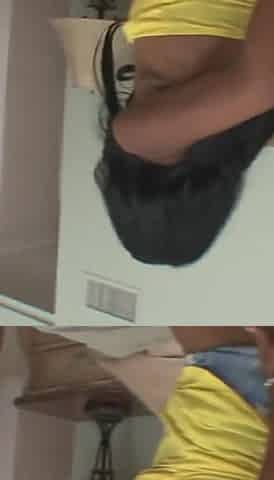 Ebony skin Anita and D'vae have threesome sex fuck and masturbate black cock