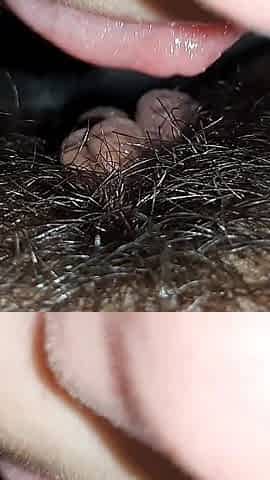 I Eat Her Very Hairy Pussy and Quickly Bring Her to Orgasm