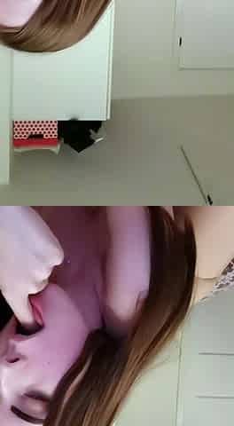 Amateur Facial For Teen Brunette