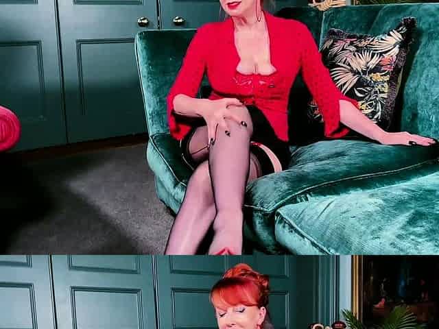 Come wank with horny MILF Red XXX