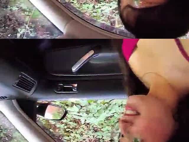 It was supposed to be just a ride, but that babe got very nasty when that babe got in the car.