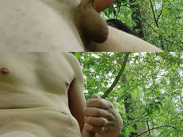 Outdoor extraordinary masturbate femboy