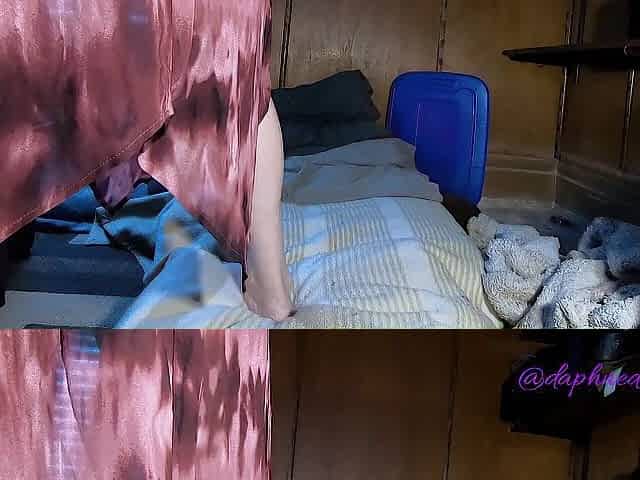 Daphne dressing room anal fingering and tease changing garments