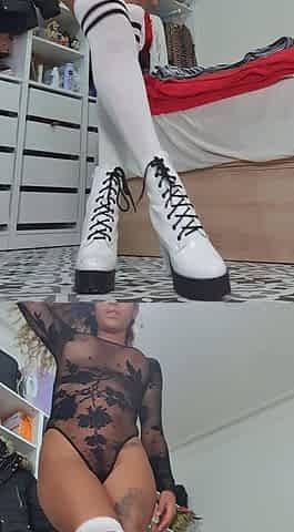 Licking my feet and my toes makes me so wet and horny!