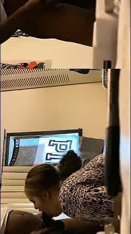 Brunette MILF sucks and fucks a big cock