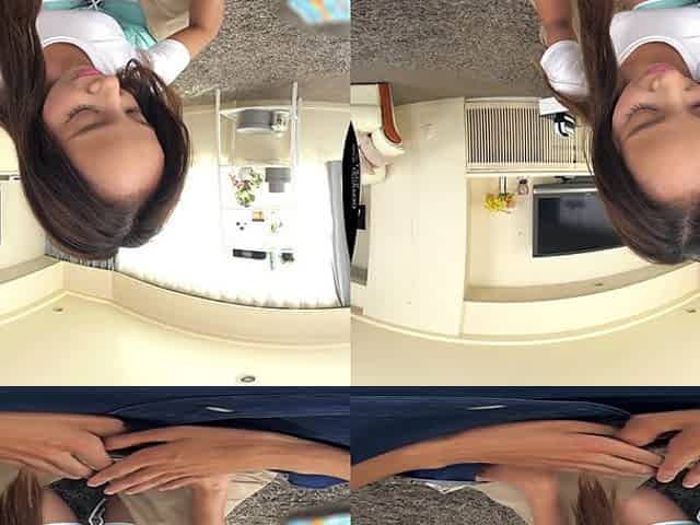 Gorgeous teen girl horny VR video