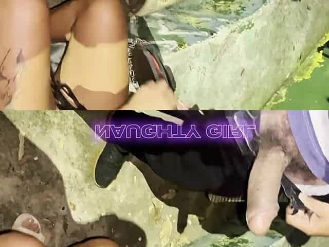 Wicked golden-haired sucking multiple schlongs in public.