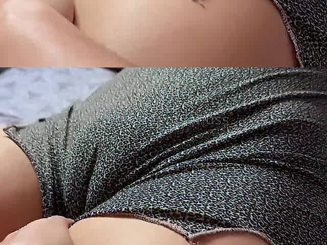 My stepsister was shy but let me touch her in secret