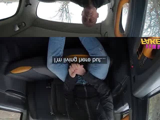 I love to screw MARRIED STUDS in my Taxi - Female Fake Taxi