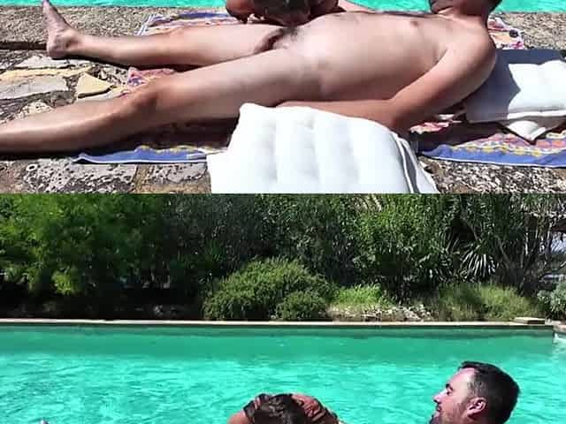 un bon 69 en sortant de la piscine