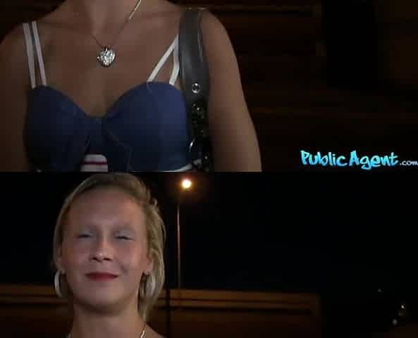 I spunk inside her snatch outside in public - Public Agent