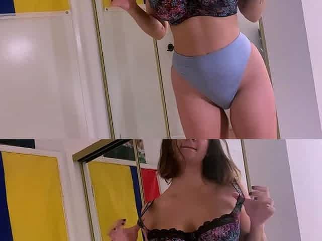 Busty brunette hoe shows off pussy in close up pov style