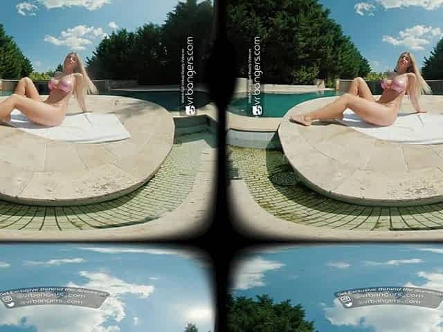 VR Bangers: Breasty Blond European Tourist Rides Your Ramrod In Your Villa During Her Vacation - VR Porn