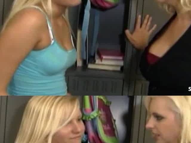 Blonde Sexy Teen Seduced Into Lesbian Sex and Pussy Licked Until Orgasm