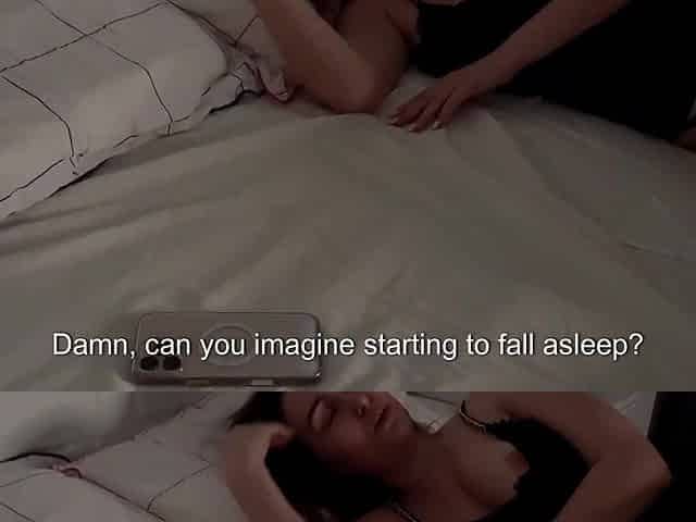 Cheating quickie with my hot Russian stepmom after I caught her fapping in a bed