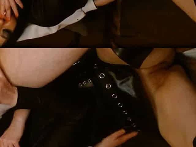 Monique my normale smoking blowjob in leder