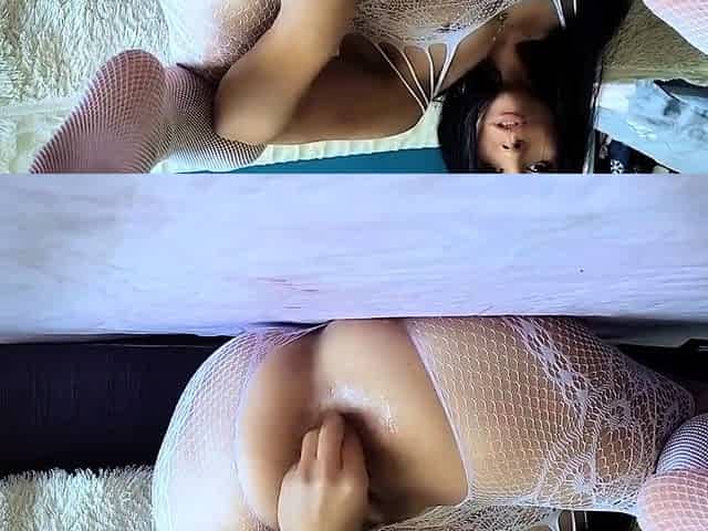 Skinny MILF Anal Fisting Leads to Prolapse