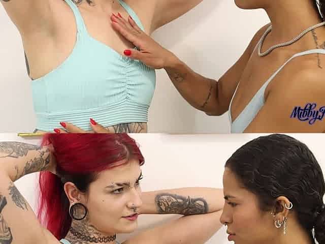 Mibby and Diaba Licking and Smelling Each Other's Armpits!