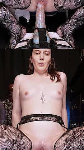 mother i'd like to fuck stretching CUNT DEPTH on big sex toy