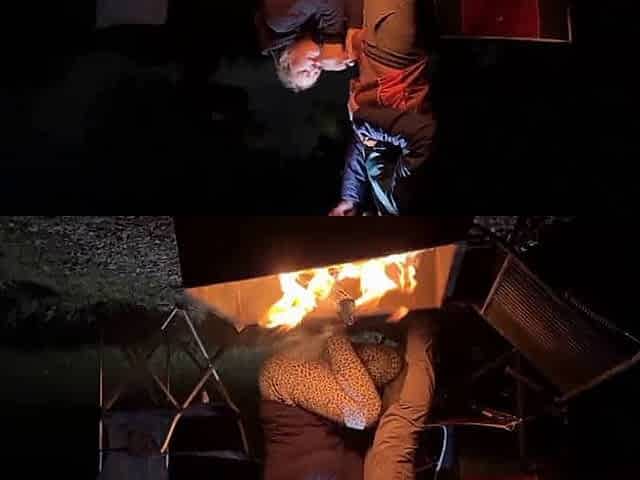 Rough Sex in a Public Park - Big Tits Exposed by the Fire!