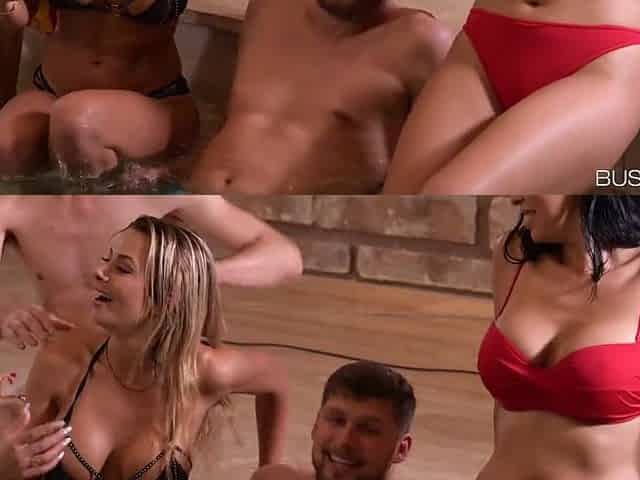 Bombshells Kira Queen and Shalina Devine got Exactly what They Wanted in Hardcore Poolside Foursome