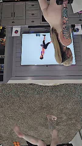 mother I'd like to fuck POV - See Me Work Out in a Hose Bodysuit