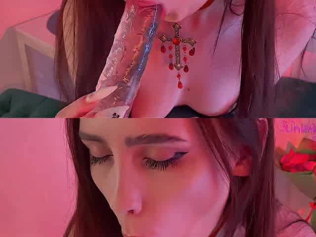 Hawt angel masturbates on the kitchen table