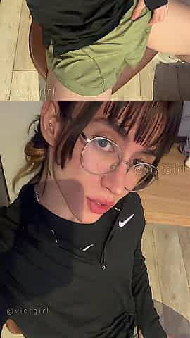 Come Watch Me Playing with My Feet After Gym!