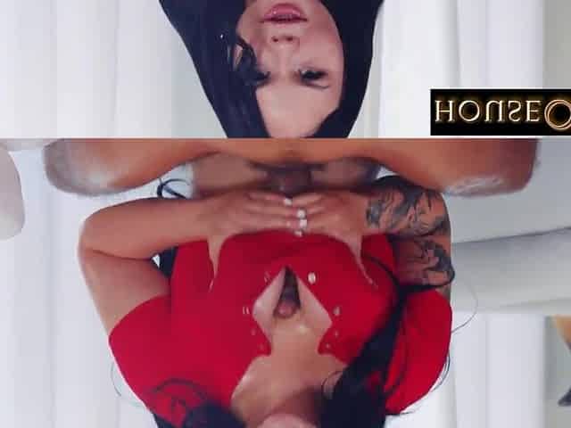 HOUSEOFYRE- Large Titty Punk angel works a biggest Ebony knob