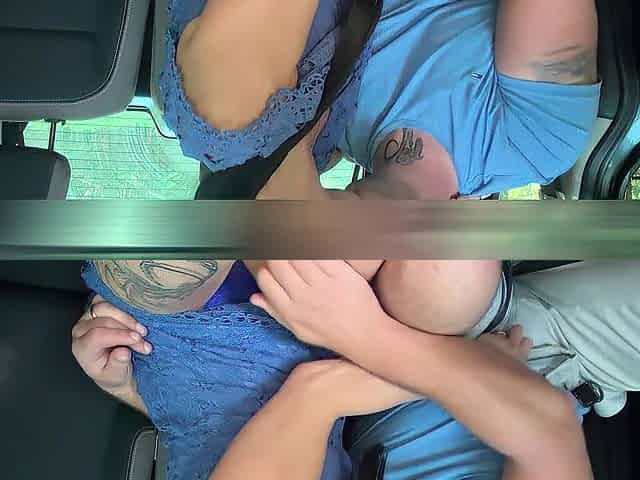 Screwing Floozy In The Car In Public ????????